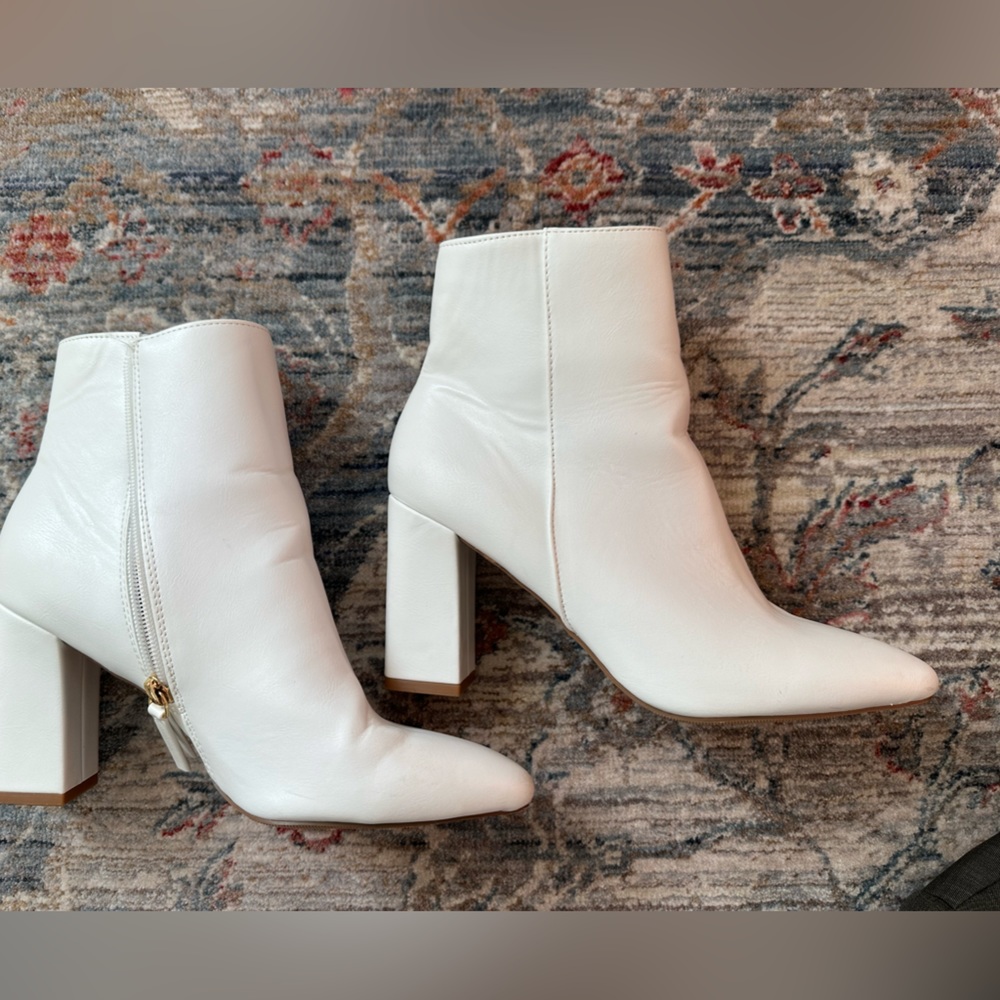 Madden Girl White Booties